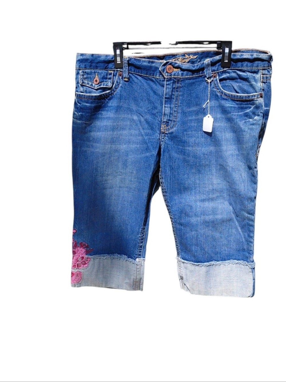 8161....Mixed Denim Jeans & Black Shorts Bundle - Blue + Black, Details Below. - Picture 7 of 12